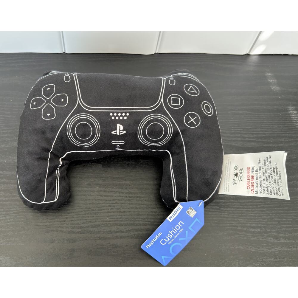 PlayStation Controller Deluxe Plush Buddies Cushion Black NWT